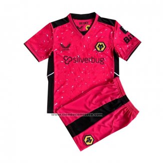 Portero Camiseta Wolves Nino 2021-22 Rosa