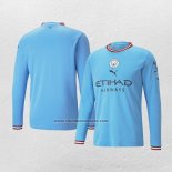 Primera Camiseta Manchester City Manga Larga 2022-23