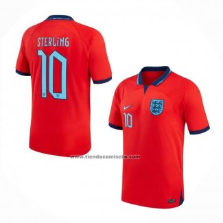 Camiseta Inglaterra Jugador Sterling Segunda 2022