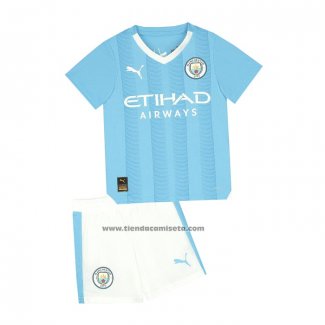 Camiseta Manchester City Primera Nino 2023-24