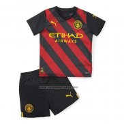 Camiseta Manchester City Segunda Nino 2022-23