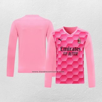 Portero Camiseta AC Milan Manga Larga 2020-21 Rosa
