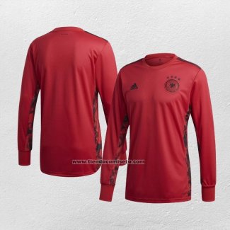 Portero Camiseta Alemania Manga Larga 2020 Rojo