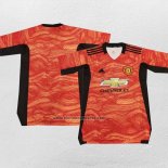 Portero Tailandia Camiseta Manchester United 2021-22 Naranja