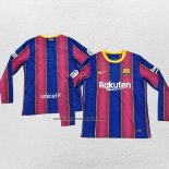 Primera Camiseta Barcelona Manga Larga 2020-21