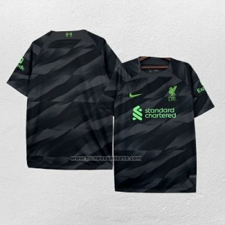 Tailandia Camiseta Liverpool Portero 2023-24 Negro