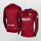 Portero Camiseta Barcelona Manga Larga 2020 Rojo