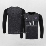 Portero Camiseta Paris Saint-Germain Manga Larga 2020-21 Negro