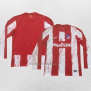 Primera Camiseta Atletico Madrid Manga Larga 2021-22