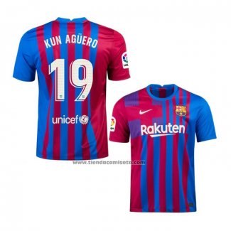 Primera Camiseta Barcelona Jugador Kun Aguero 2021-22