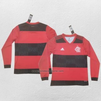 Primera Camiseta Flamengo Manga Larga 2021