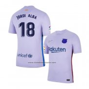 Segunda Camiseta Barcelona Jugador Jordi Alba 2021-22