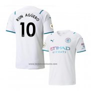Segunda Camiseta Manchester City Jugador Kun Aguero 2021-22