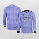 Segunda Camiseta Real Madrid Manga Larga 2022-23