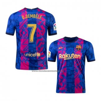 Tercera Camiseta Barcelona Jugador O.Dembele 2021-22
