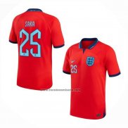 Camiseta Inglaterra Jugador Saka Segunda 2022
