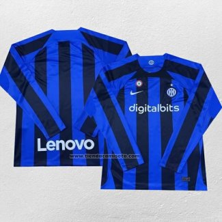 Camiseta Inter Milan Primera Manga Larga 2022-23