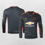 Portero Camiseta Manchester United Manga Larga 2020-21 Negro