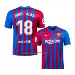 Primera Camiseta Barcelona Jugador Jordi Alba 2021-22