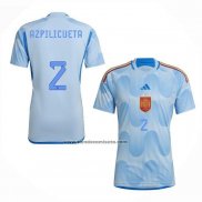 Camiseta Espana Jugador Azpilicueta Segunda 2022