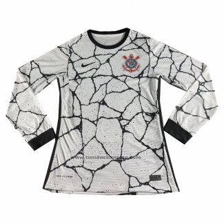 Primera Camiseta Corinthians Manga Larga 2021-22