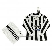 Primera Camiseta Juventus Nino Manga Larga 2021-22