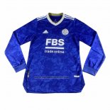 Primera Camiseta Leicester City Manga Larga 2021-22