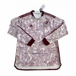 Segunda Camiseta Mexico Manga Larga 2022