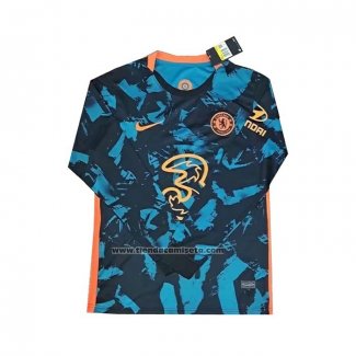 Tercera Camiseta Chelsea Manga Larga 2021-22