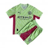 Camiseta Manchester City Portero Nino 2023-24 Verde