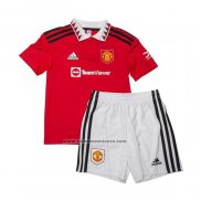 Camiseta Manchester United Primera Nino 2022-23