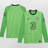 Portero Camiseta Chelsea Manga Larga 2020-21 Verde