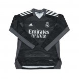 Portero Camiseta Real Madrid Manga Larga 2021-22 Negro