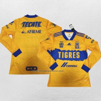 Primera Camiseta Tigres UANL Manga Larga 2020-21