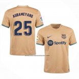 Segunda Camiseta Barcelona Jugador Aubameyang 2022-23