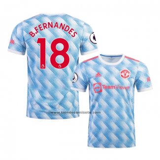 Segunda Camiseta Manchester United Jugador B.Fernandes 2021-22