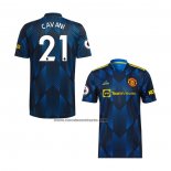 Tercera Camiseta Manchester United Jugador Cavani 2021-22