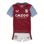 Camiseta Aston Villa Primera Nino 2022-23