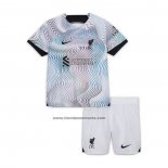 Camiseta Liverpool Segunda Nino 2022-23