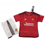 Camiseta Manchester United Primera Nino 2023-24