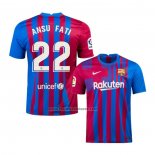 Primera Camiseta Barcelona Jugador Ansu Fati 2021-22