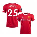 Primera Camiseta Manchester United Jugador Sancho 2021-22