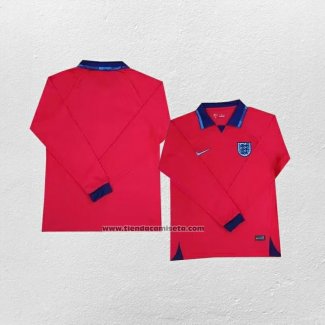 Segunda Camiseta Inglaterra Manga Larga 2022