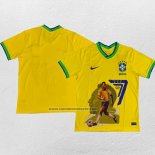 Tailandia Camiseta Brasil Pele Special 2022 Amarillo