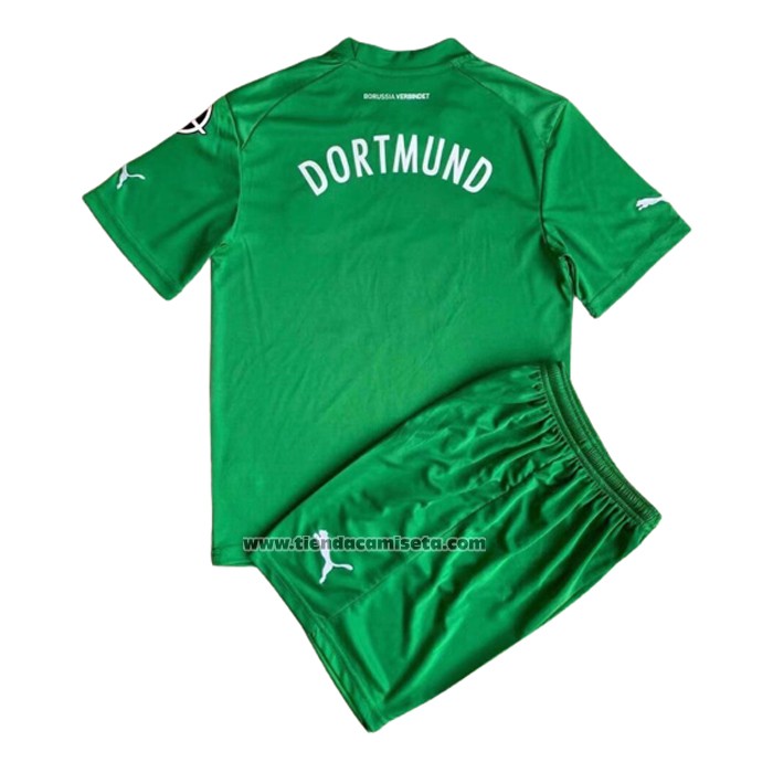 Camiseta Borussia Dortmund Portero 2022-2023 Nino Verde